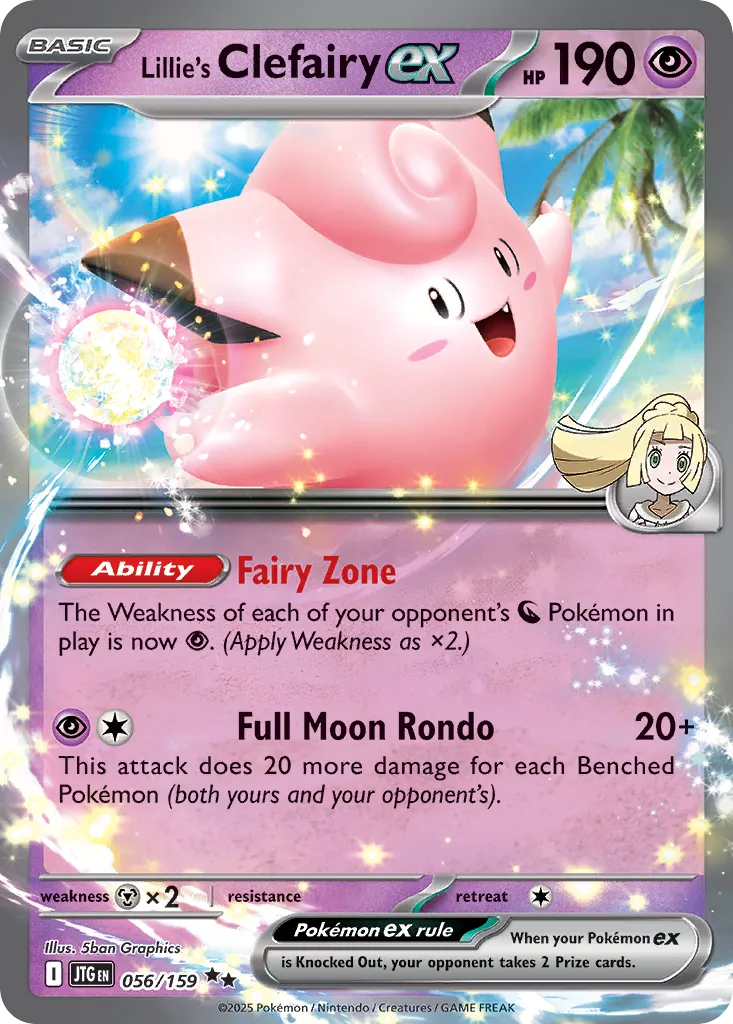 Pokémon Lillie's Clefairy (ex Holo)